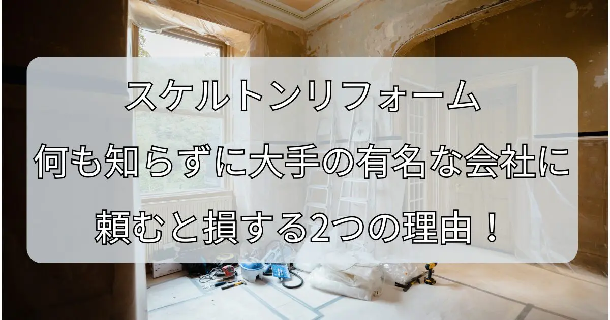 スケルトンリフォーム、何も知らずに大手の有名な会社に頼むと損する2つの理由！のコピーのコピーのコピー.jpg